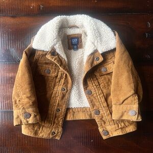 Gap Denim 12-18 month Toddler Corduroy Jacket (Sherpa Lined) Fall Fashion Must